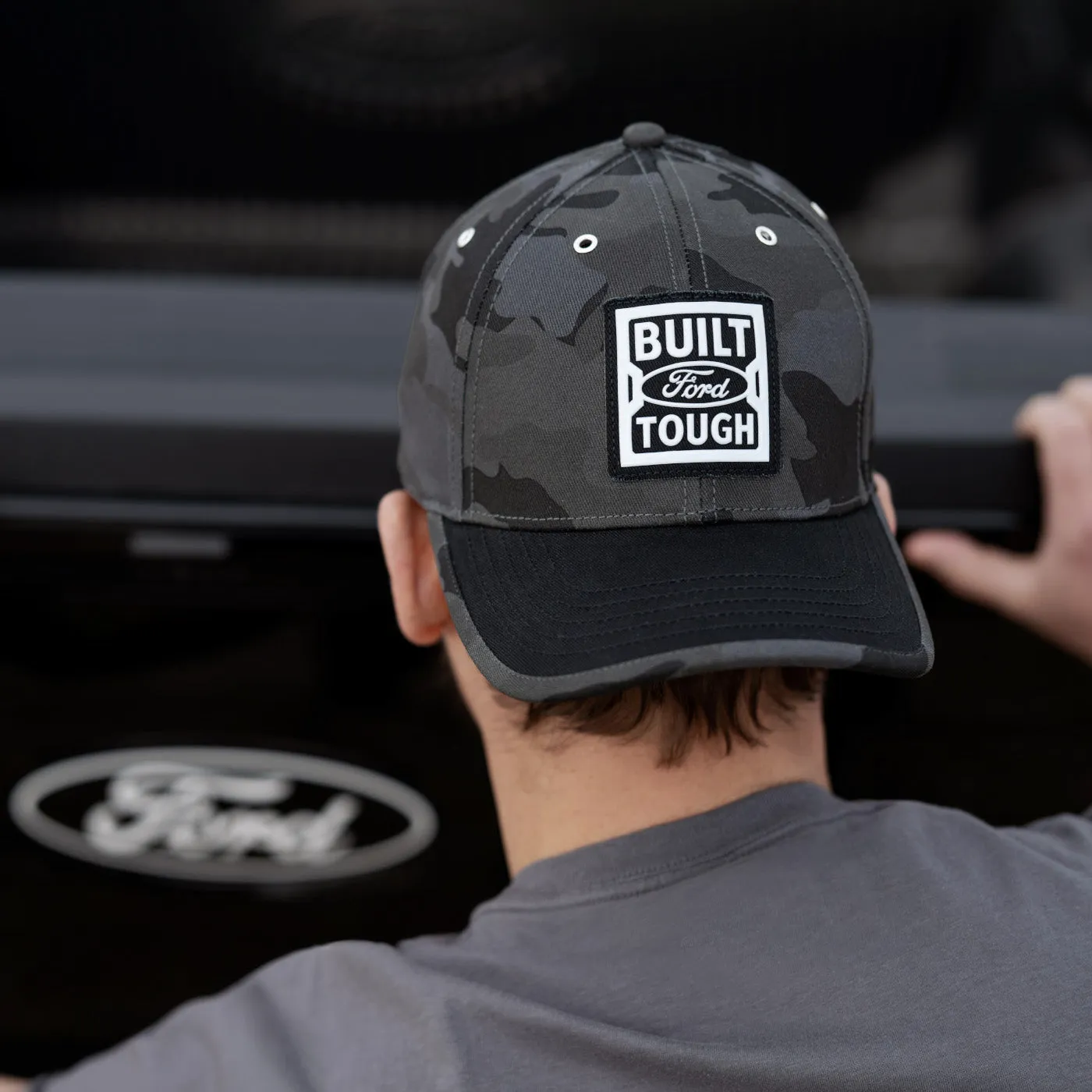 Built Ford Tough Gray Camouflage Trucker Hat sold by Ford product image thumbnail 2