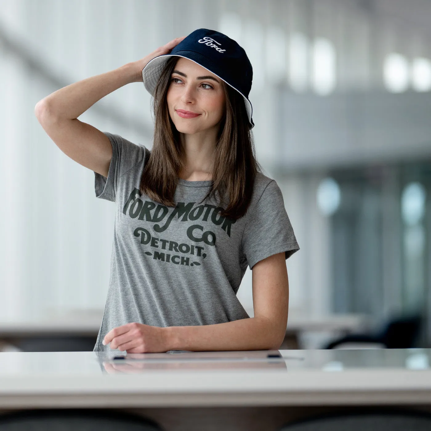 Ford Script Navy Blue Bucket Hat sold by Ford product image thumbnail 2