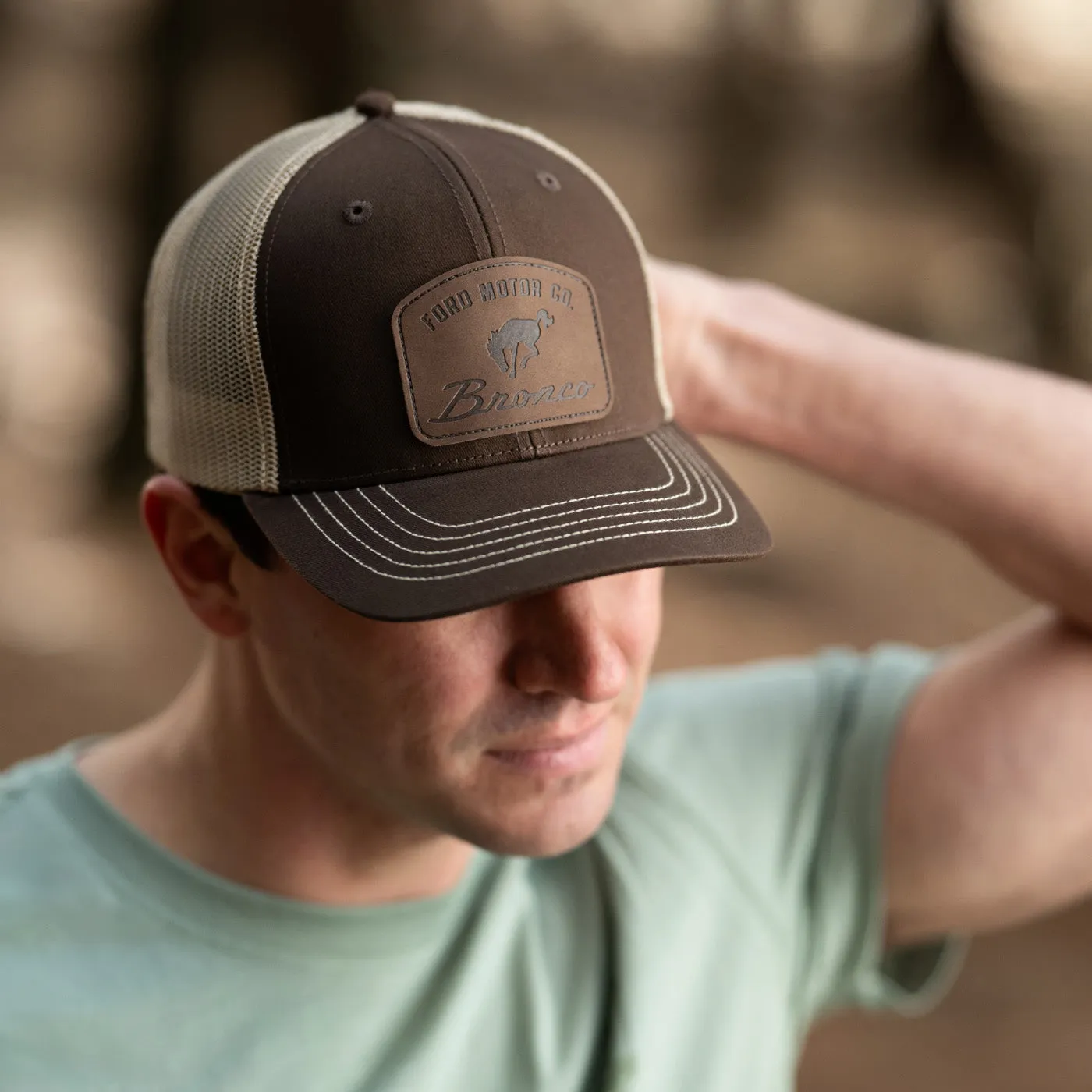 Ford Bronco Vintage Sueded Patch Snapback Hat sold by Ford product image thumbnail 2