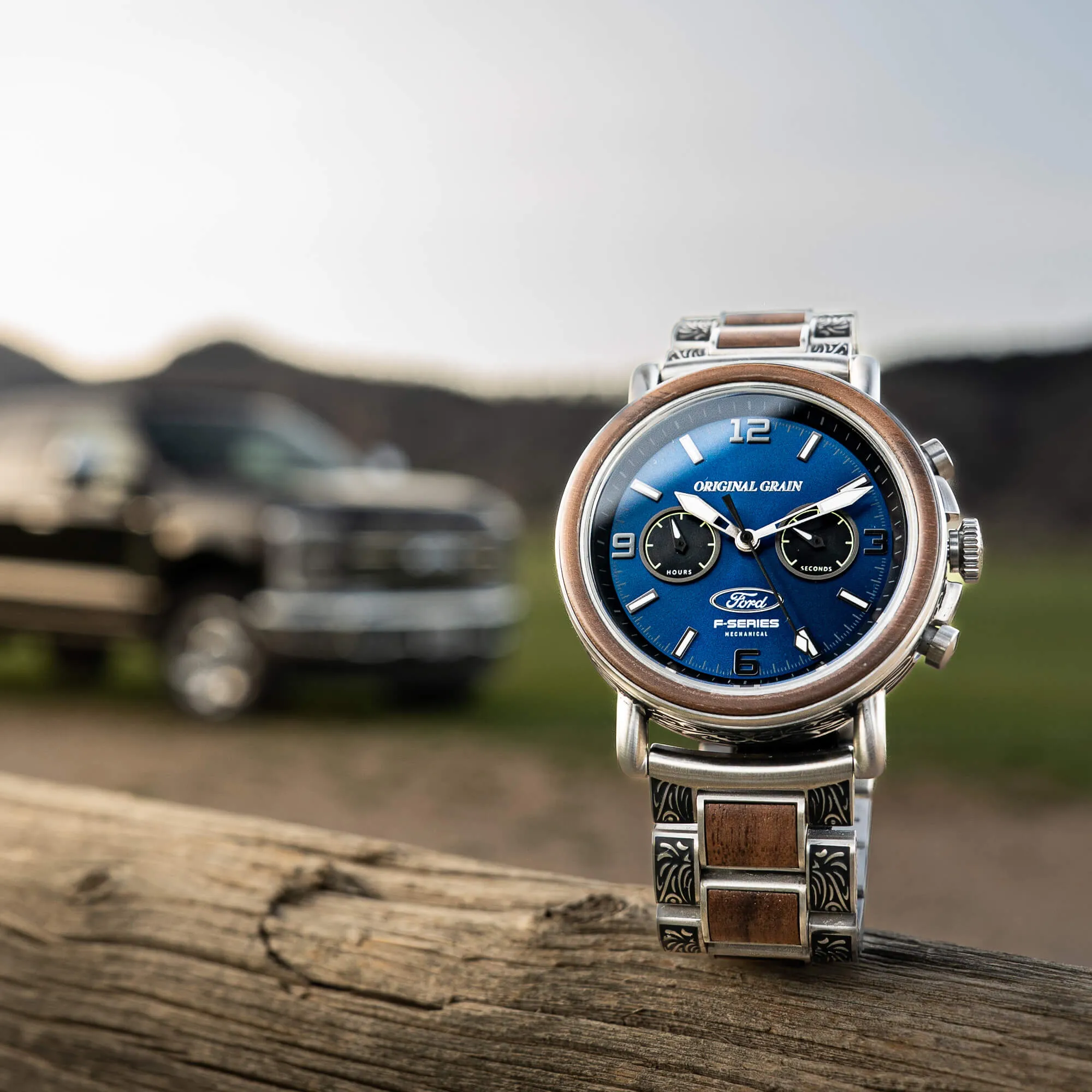 Ford x Original Grain Western Mechanical Chrono 44mm Watch sold by Ford product image thumbnail 3
