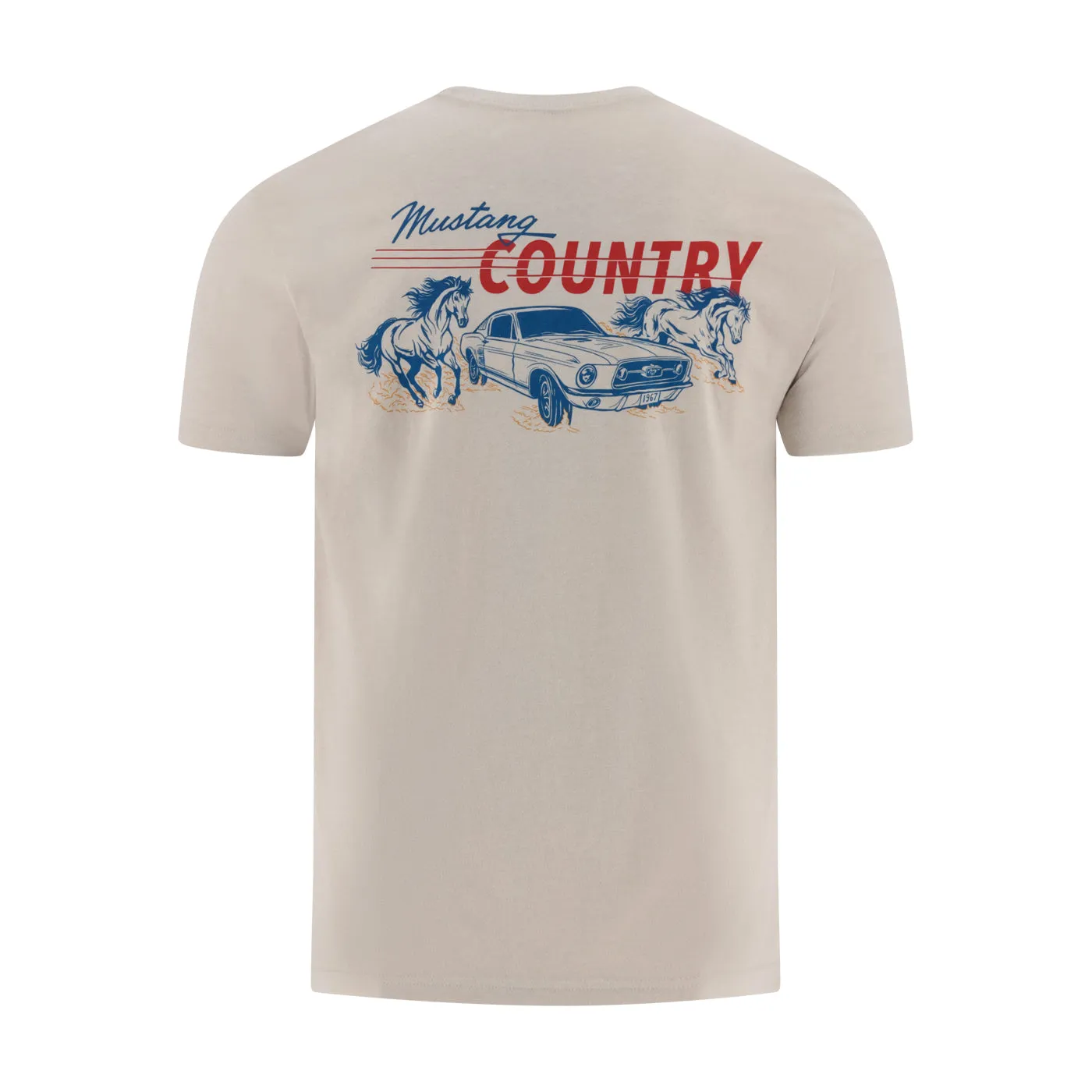 Ford Mustang Country Mens Retro Graphic T-Shirt sold by Ford product image thumbnail 2