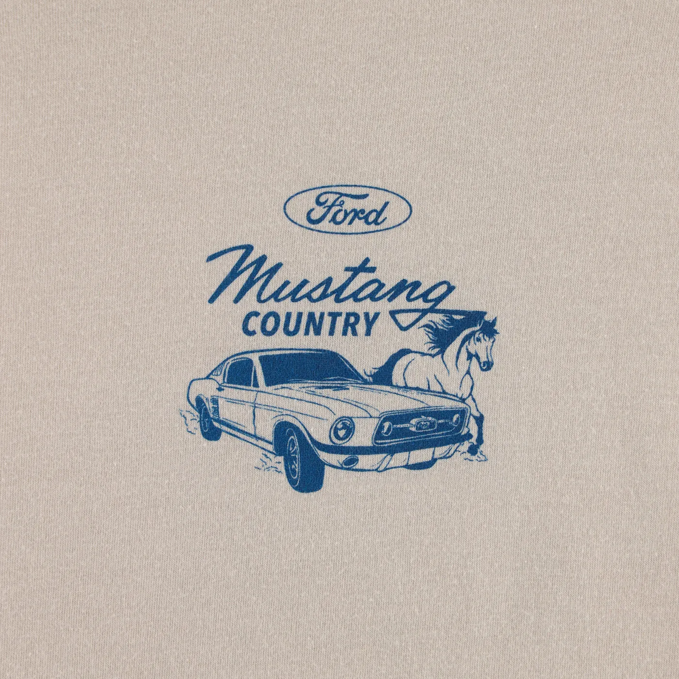 Ford Mustang Country Mens Retro Graphic T-Shirt sold by Ford product image thumbnail 4