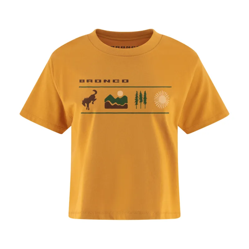Ford Bronco Womens Trail Graphic Boxy T-Shirt made by Ford