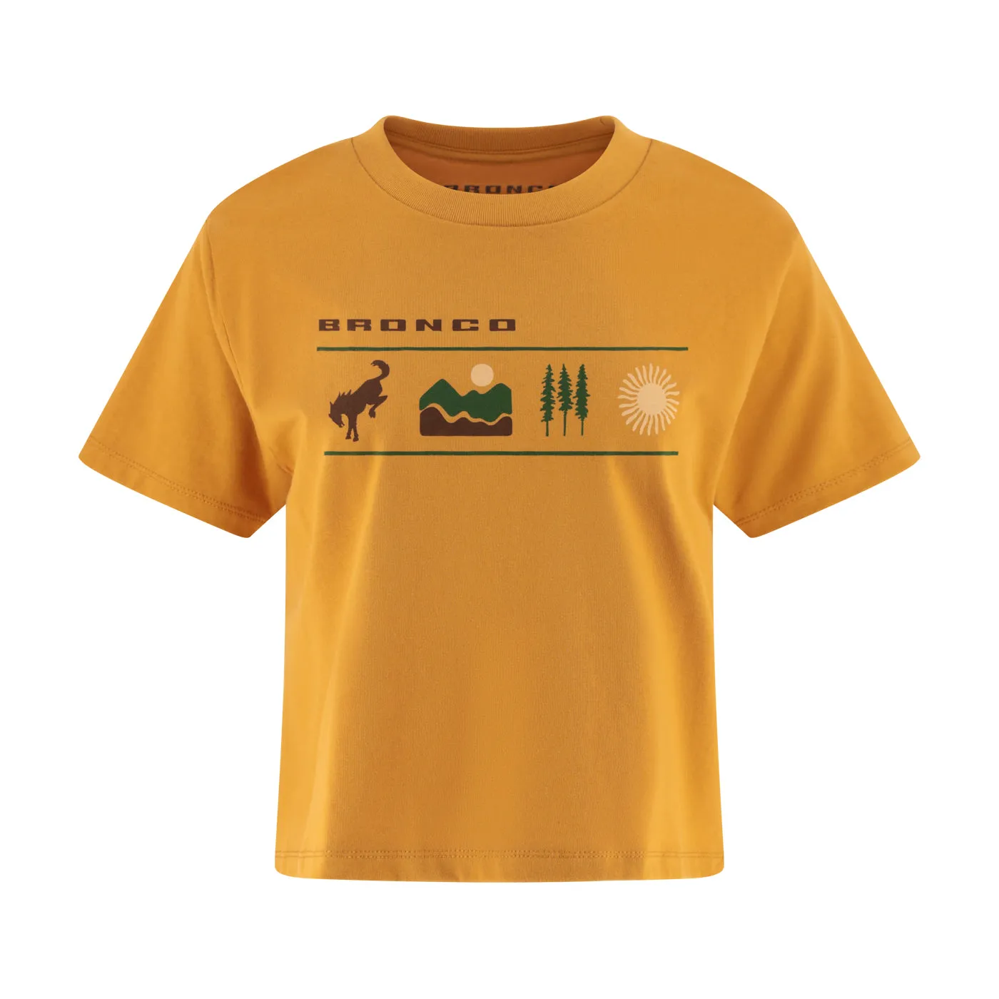 Ford Bronco Womens Trail Graphic Boxy T-Shirt sold by Ford
