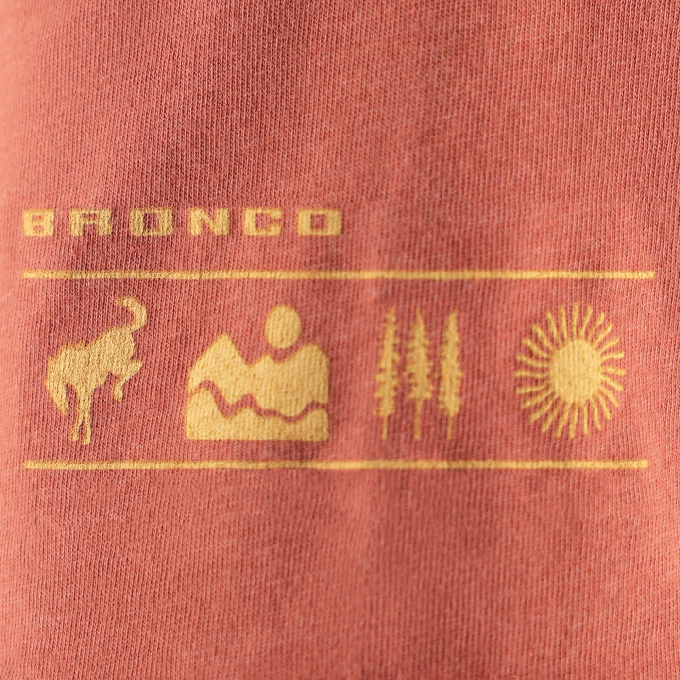 Ford Bronco Mens Red Trail Graphic T-Shirt sold by Ford product image thumbnail 4