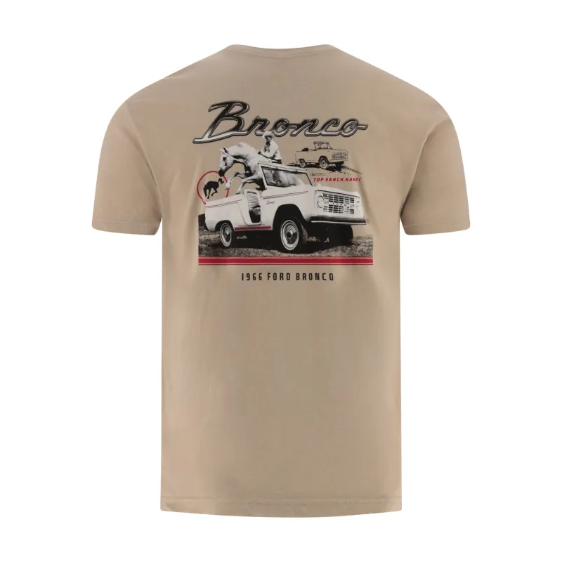 Ford Bronco 1966 Vintage Mens Ranch Hand T-Shirt made by Ford