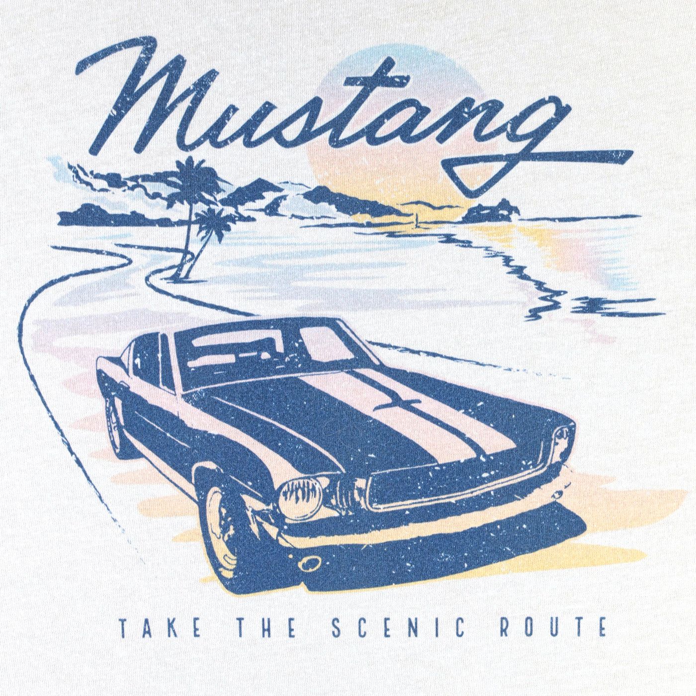Ford Mustang Women's Scenic Route Crop T-Shirt sold by Ford product image thumbnail 2