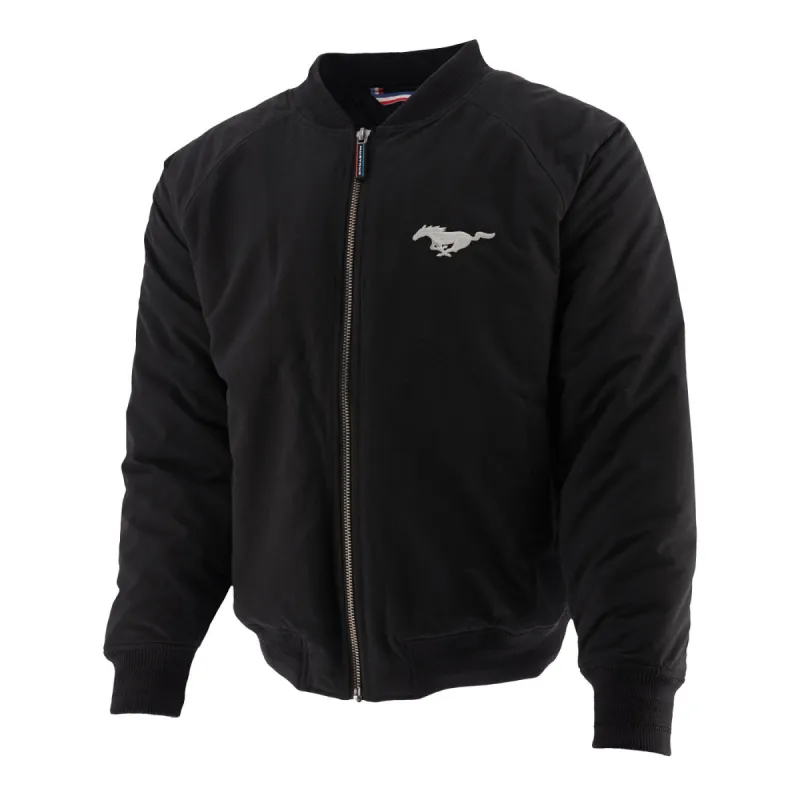 Ford Mustang Men's Embroidered Bomber Jacket made by Ford