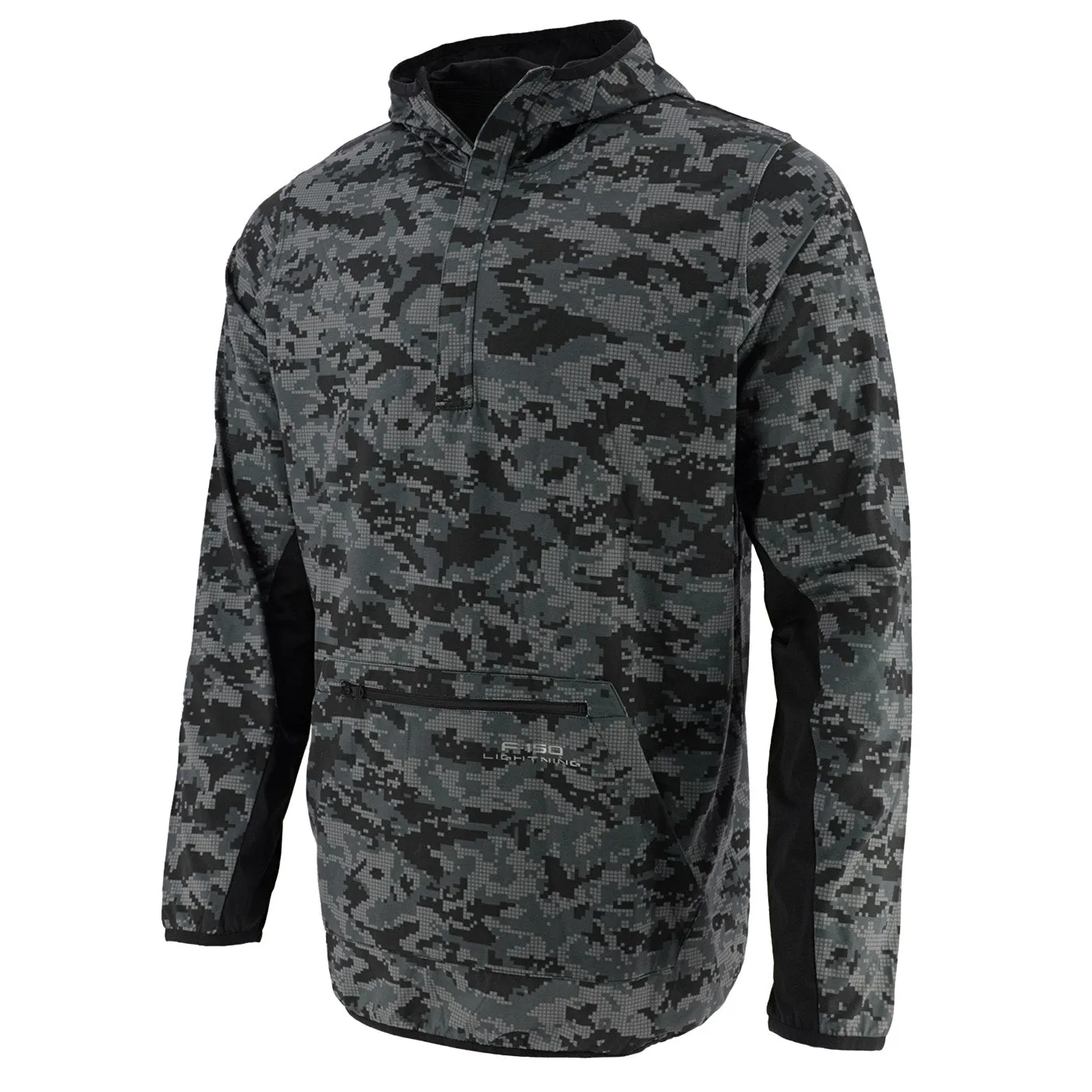 Ford F-150 Lightning Mens Digital Camouflage Half Zip Hoodie sold by Ford
