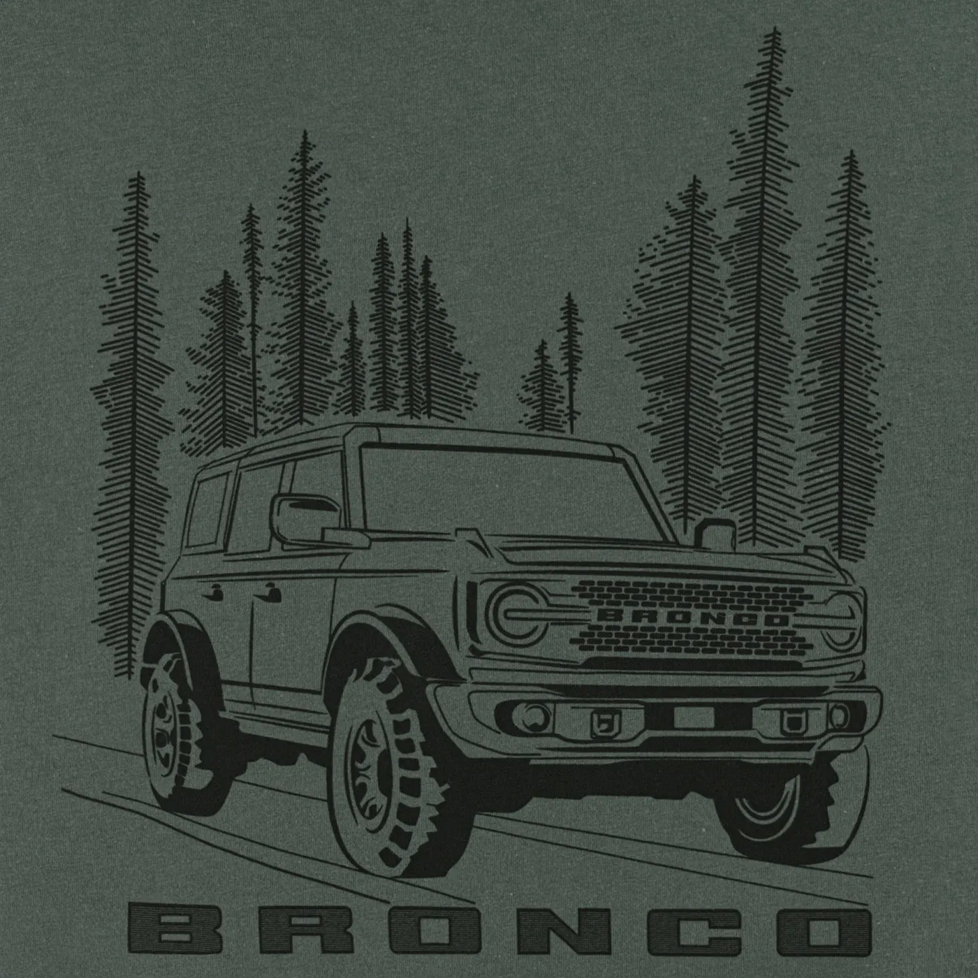 Ford Bronco Men's Treeline T-Shirt sold by Ford product image thumbnail 3