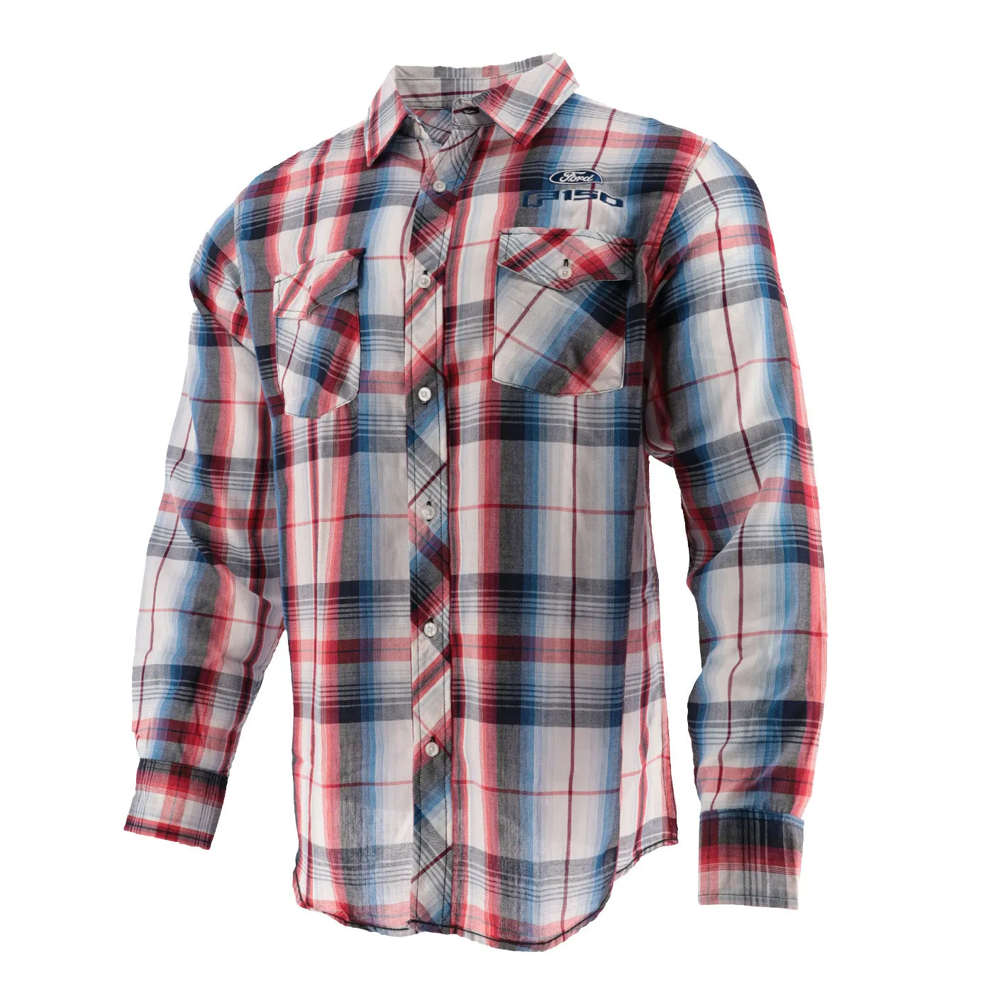 Ford Trucks Men's F-150 Plaid Button Up Shirt sold by Ford