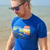 Ford Bronco Mens Blue Off Road Retro Desert Graphic T-Shirt sold by Ford