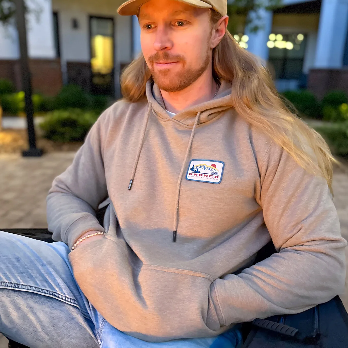 Ford Bronco Men's Patch Hooded Pullover sold by Ford product image thumbnail 2