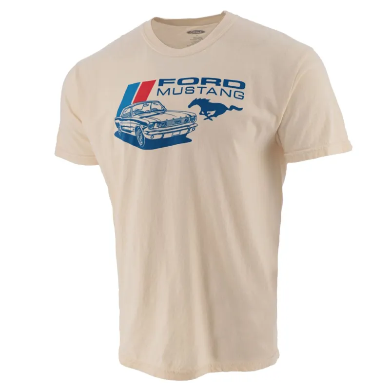 Ford Mustang Men's Vintage Logo T-Shirt sold by Ford