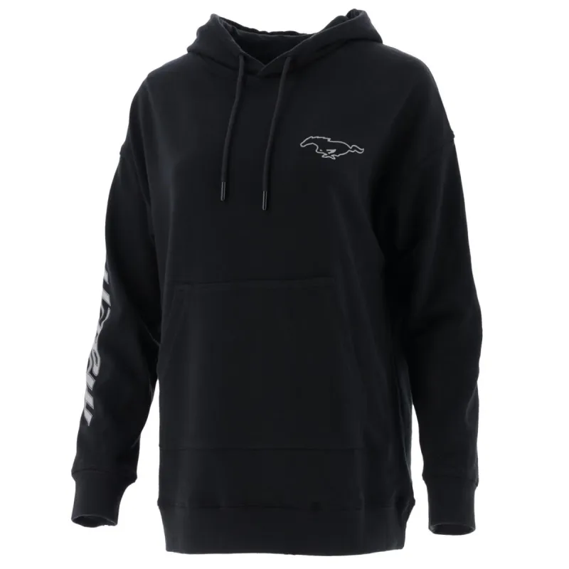 Ford Mustang Mach-E Women's Reflective Logo Hooded Pullover Fleece made by Ford