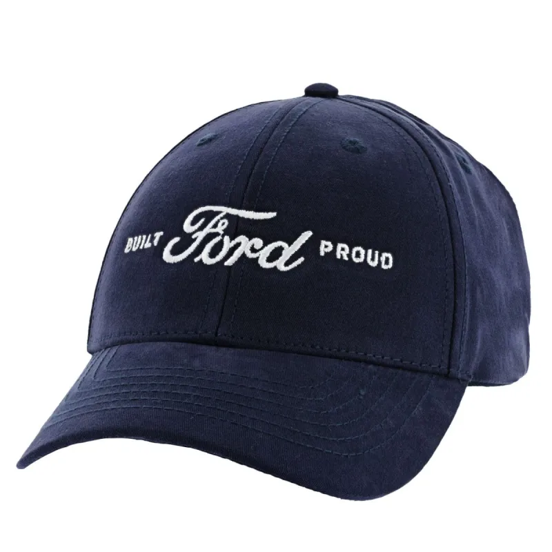 Built Ford Proud Embroidered Logo Navy Slide Back Hat sold by Ford
