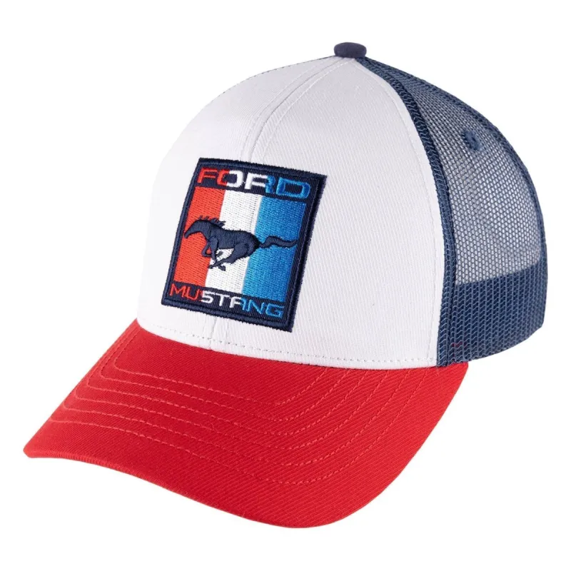 Ford Mustang Patriotic Pony Trucker Snapback Hat sold by Ford
