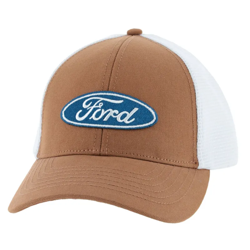 Ford Logo Men's Oval Trucker Snapback Hat sold by Ford