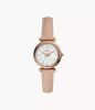 Damenuhr Carlie Mini Leder Rosé sold by Fossil
