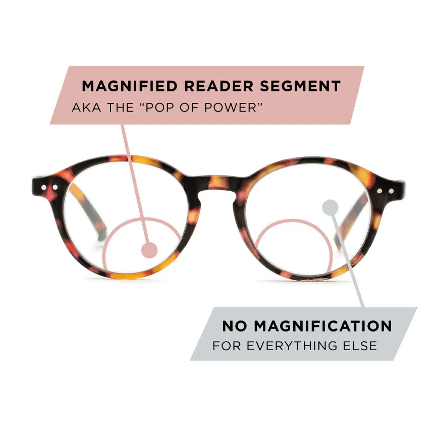 Everett Pop of Power™ Bifocal Style Blue Light Readers sold by Foster Grant product image thumbnail 3