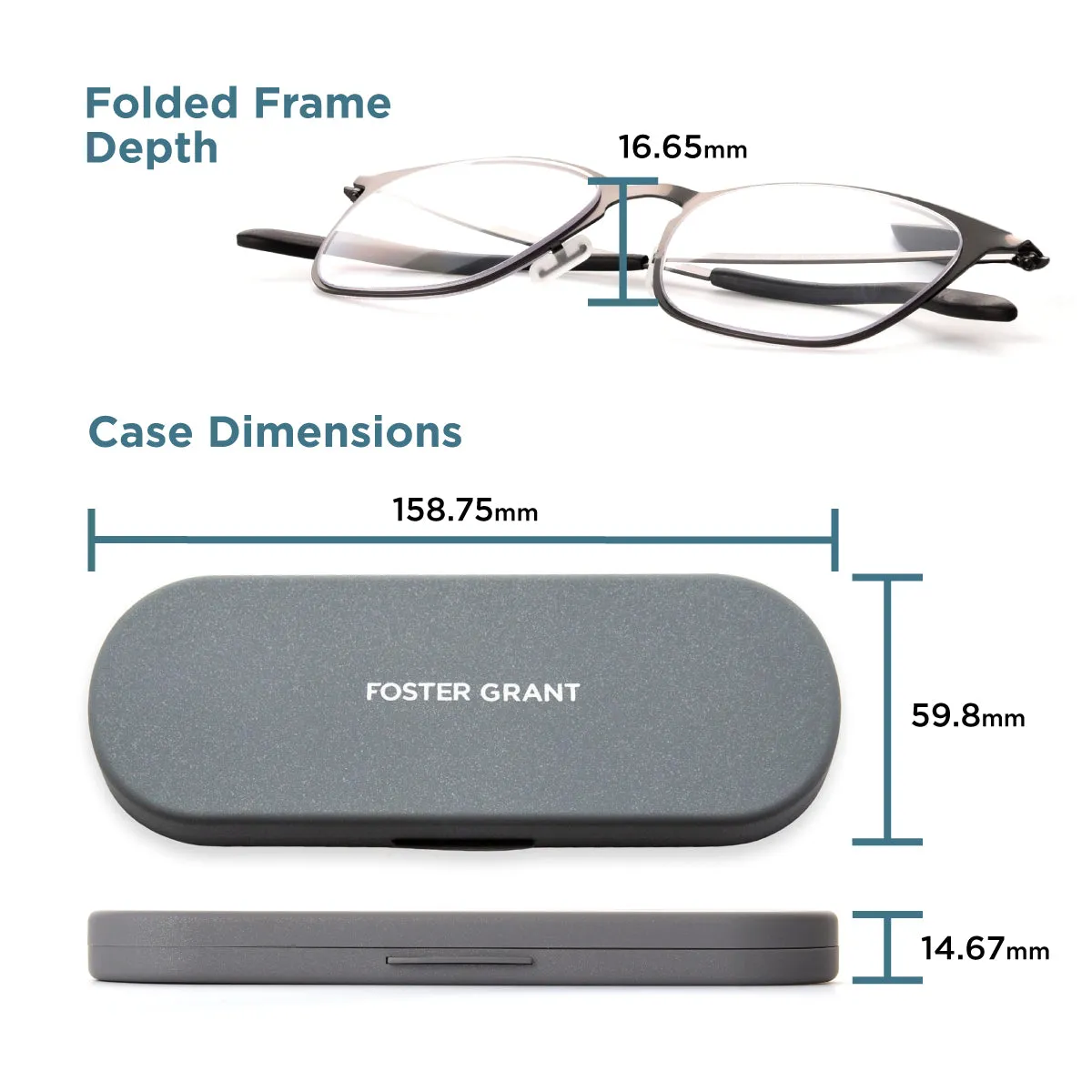 The Liam Super Flat Blue Light Glasses by Foster Grant® sold by Foster Grant product image thumbnail 3