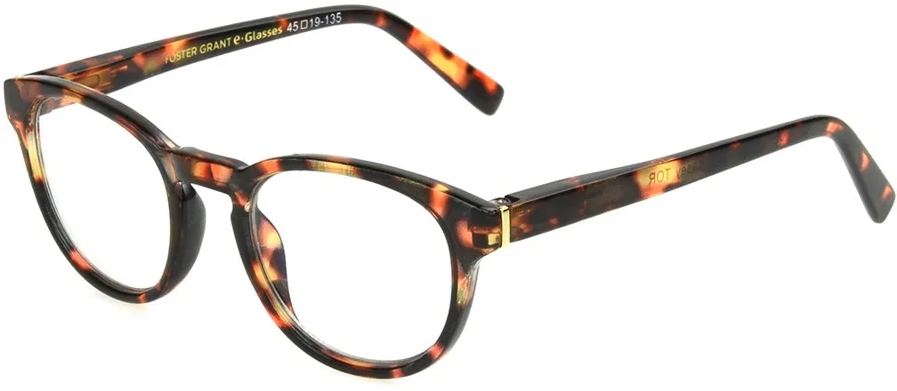 Blue Light e.Glasses Kid's Kasey Tortoise sold by Foster Grant product image thumbnail 2