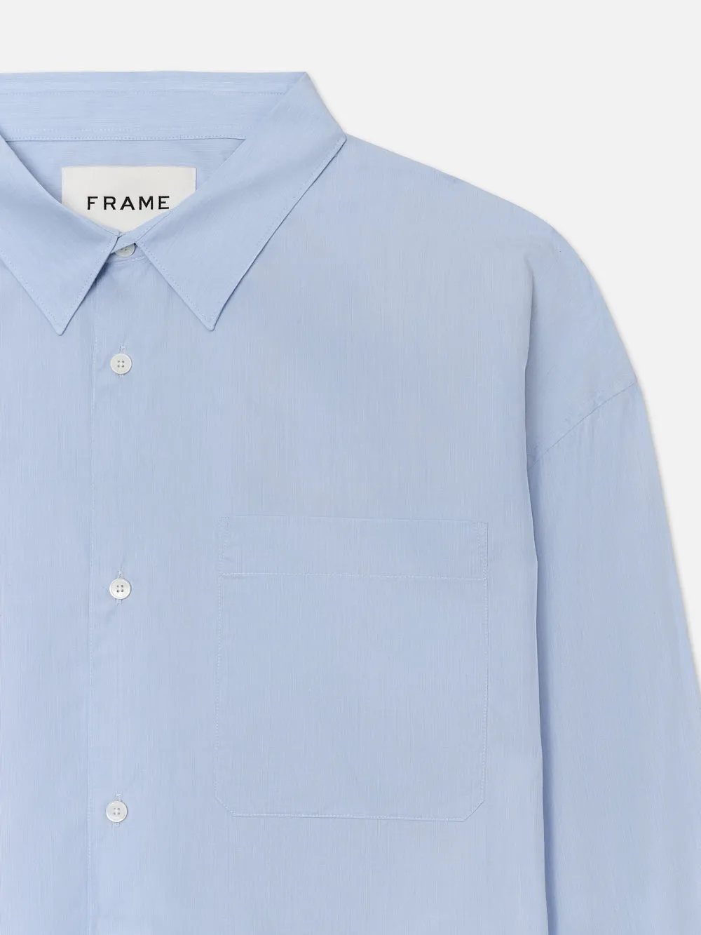 Relaxed Cotton Shirt -- Light Blue sold by Frame Denim product image thumbnail 2
