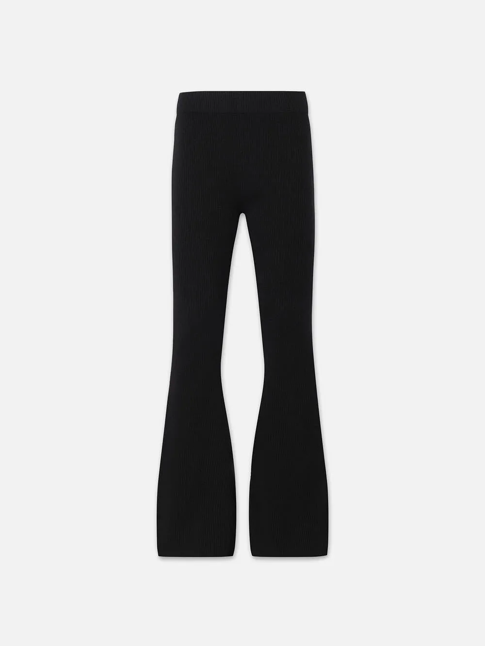 Ribbed Cashmere Flare -- Noir sold by Frame Denim