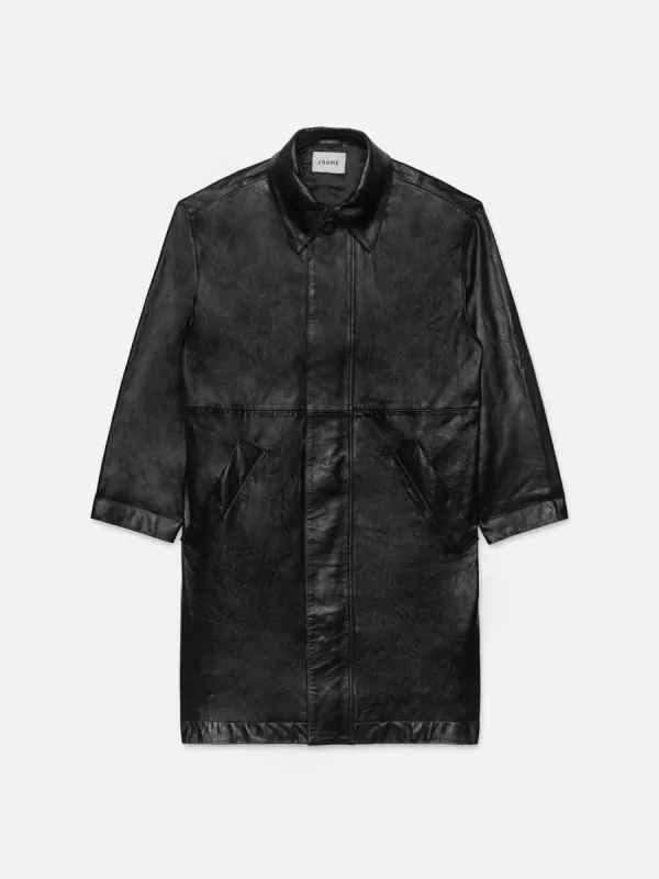 Leather Parka -- Black sold by Frame Denim