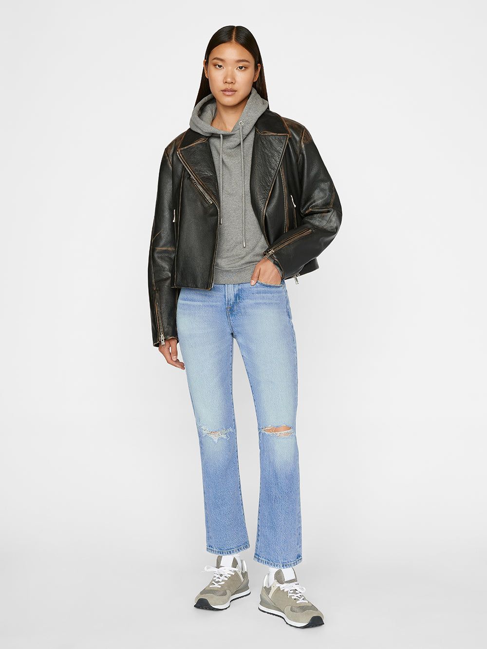 Le High Straight -- Demarco Rips sold by Frame Denim product image thumbnail 3