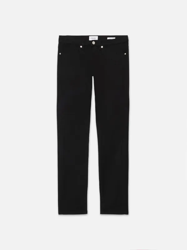 L'Homme Slim Lightweight Twill -- Black sold by Frame Denim