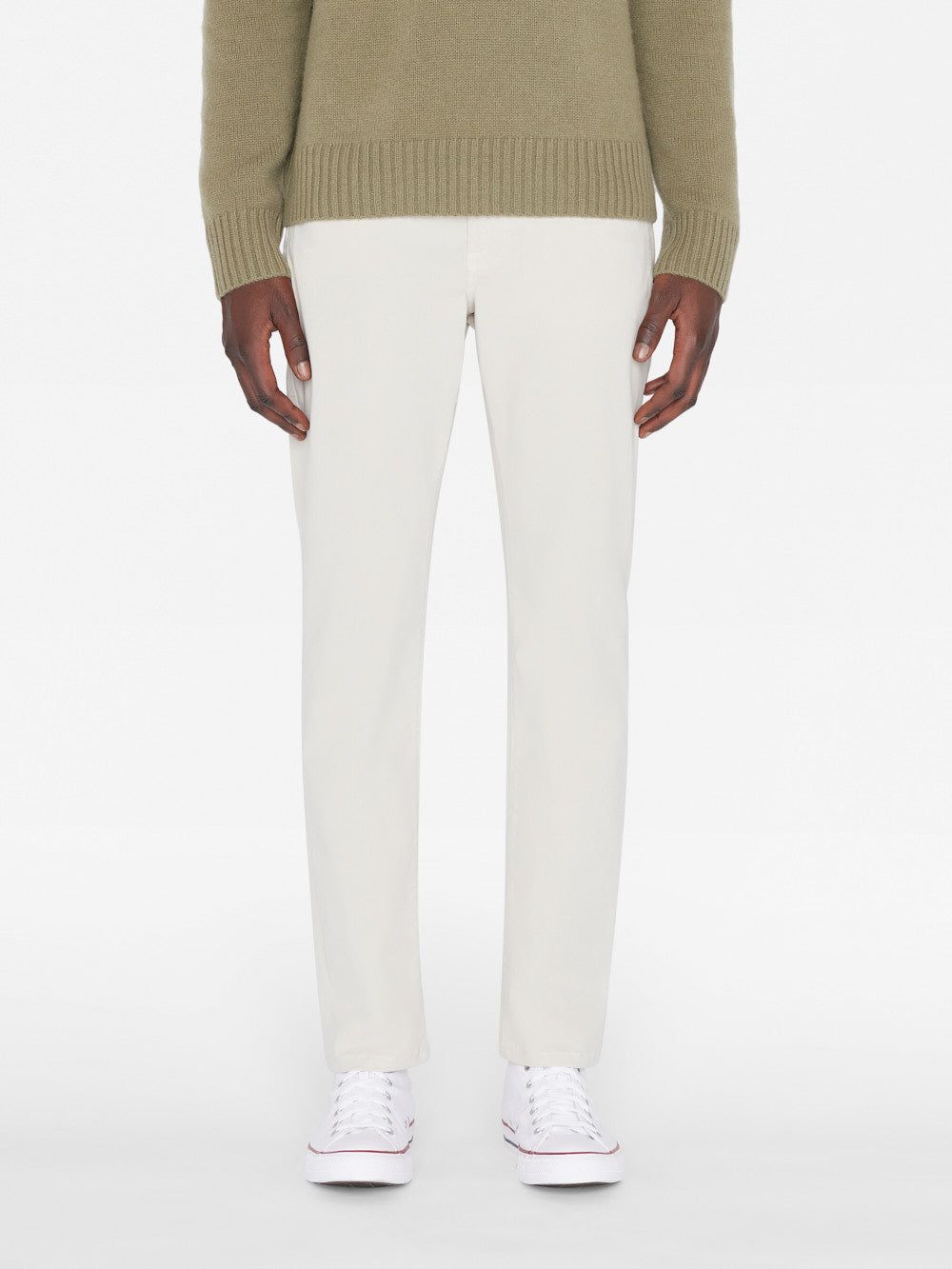 L'Homme Slim Crop Brushed Twill -- Milk Beige sold by Frame Denim product image thumbnail 3