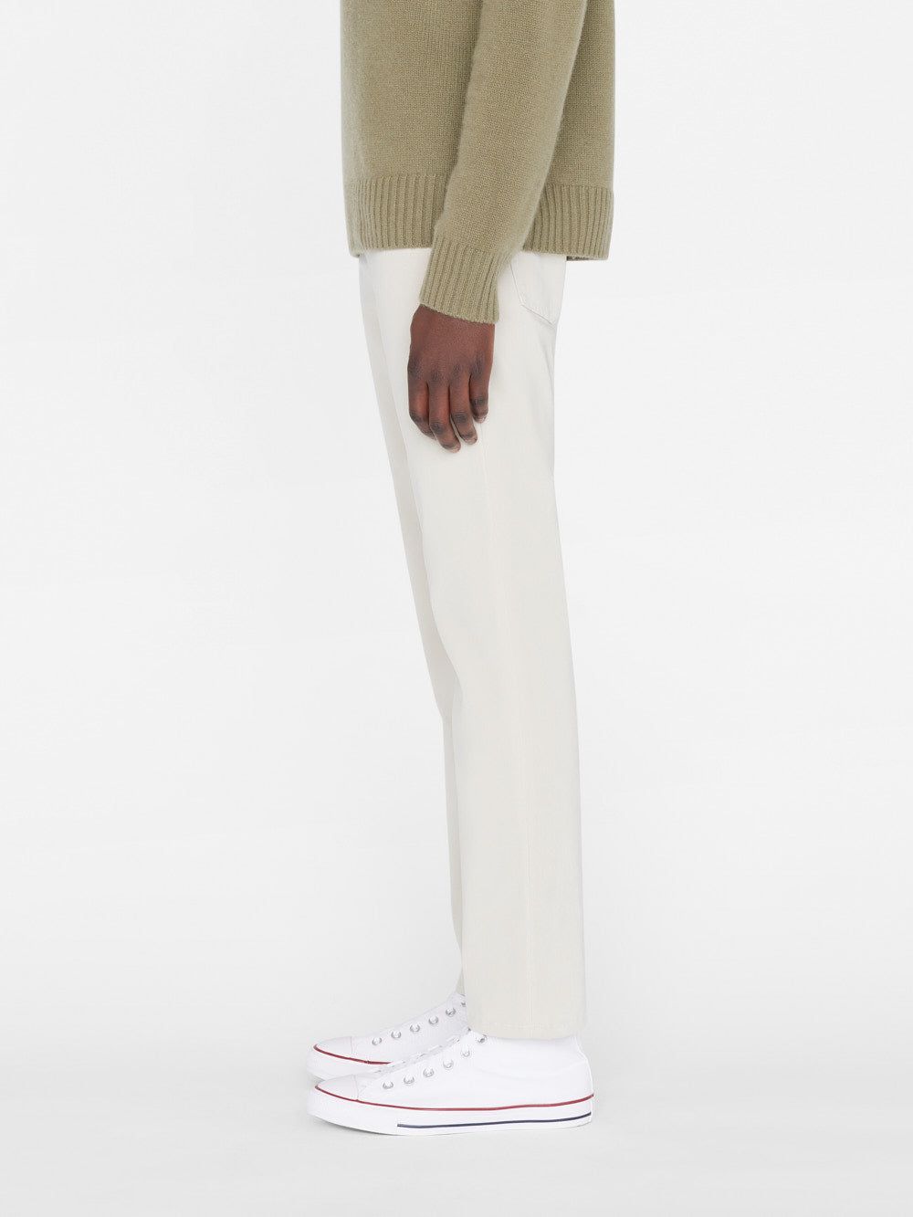 L'Homme Slim Crop Brushed Twill -- Milk Beige sold by Frame Denim product image thumbnail 5