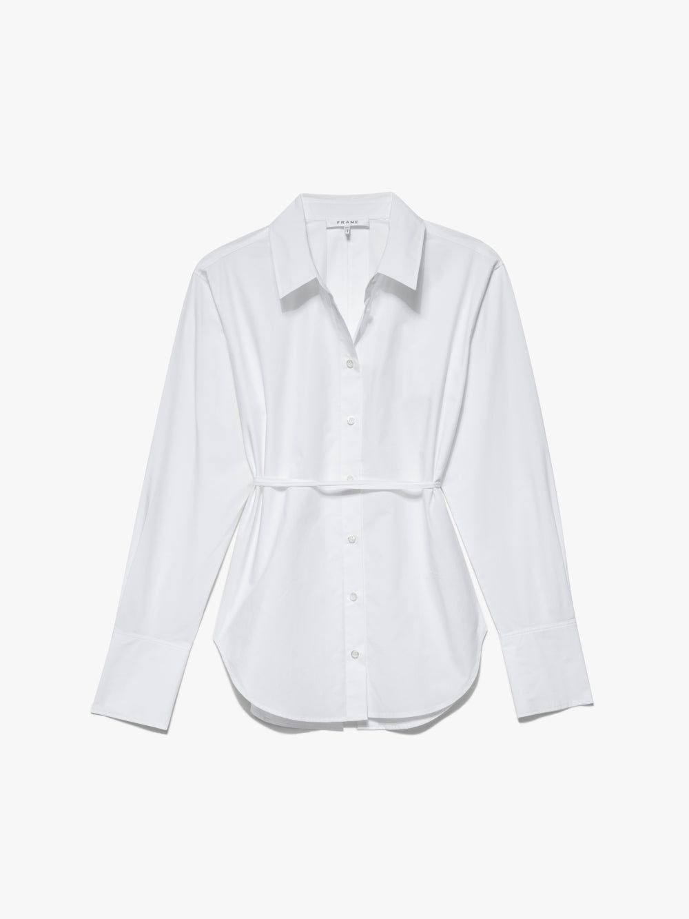 Slit Back Waist Tie Shirt -- Blanc sold by Frame Denim