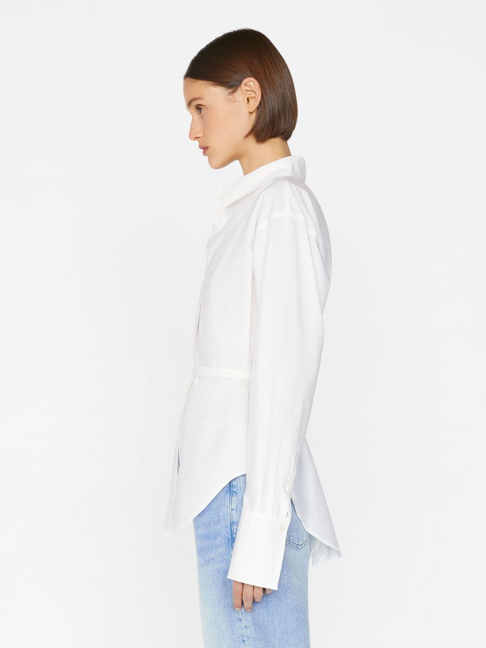 Slit Back Waist Tie Shirt -- Blanc sold by Frame Denim product image thumbnail 5