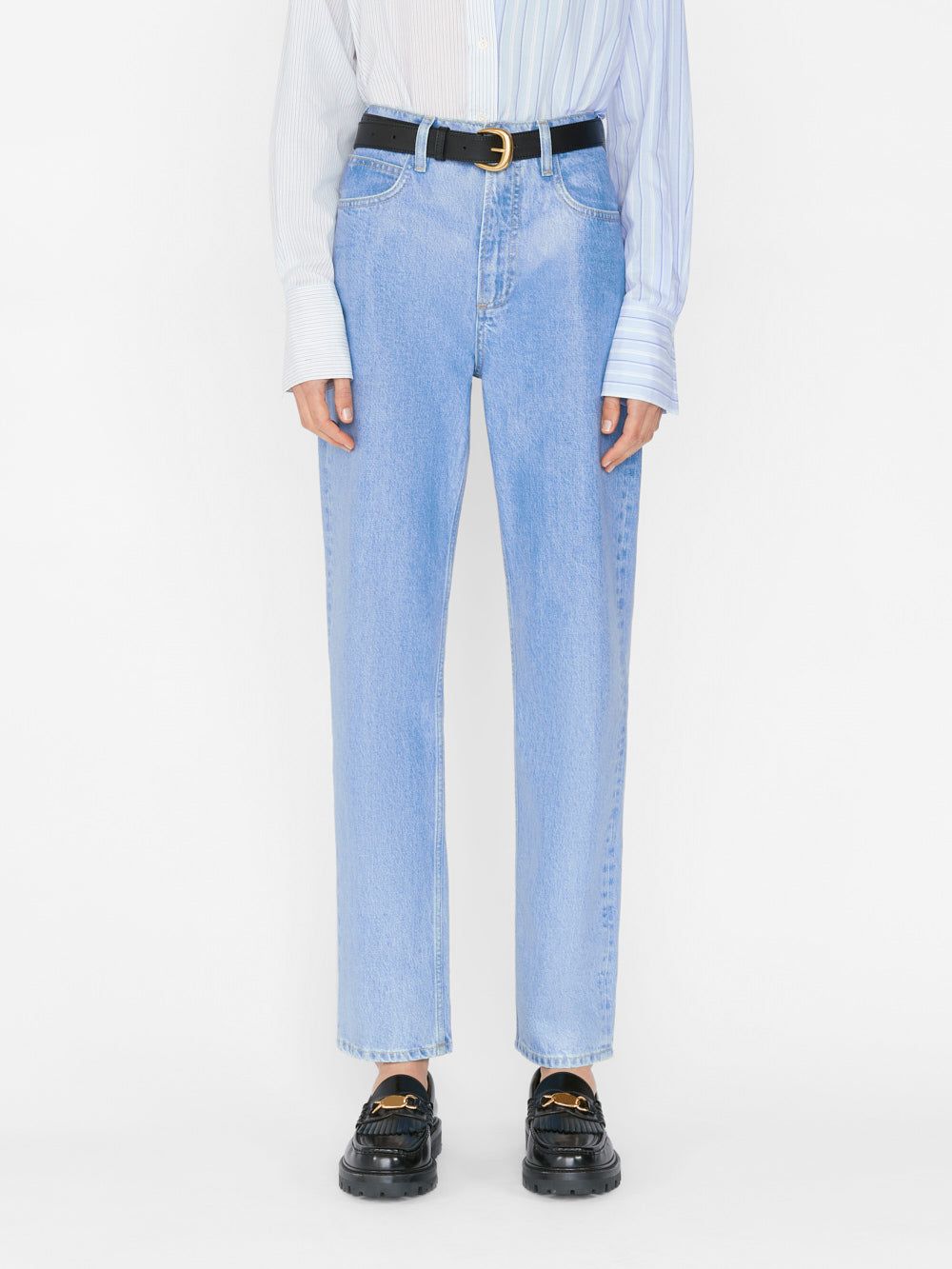 Le High 'N' Tight Straight -- Poolside sold by Frame Denim