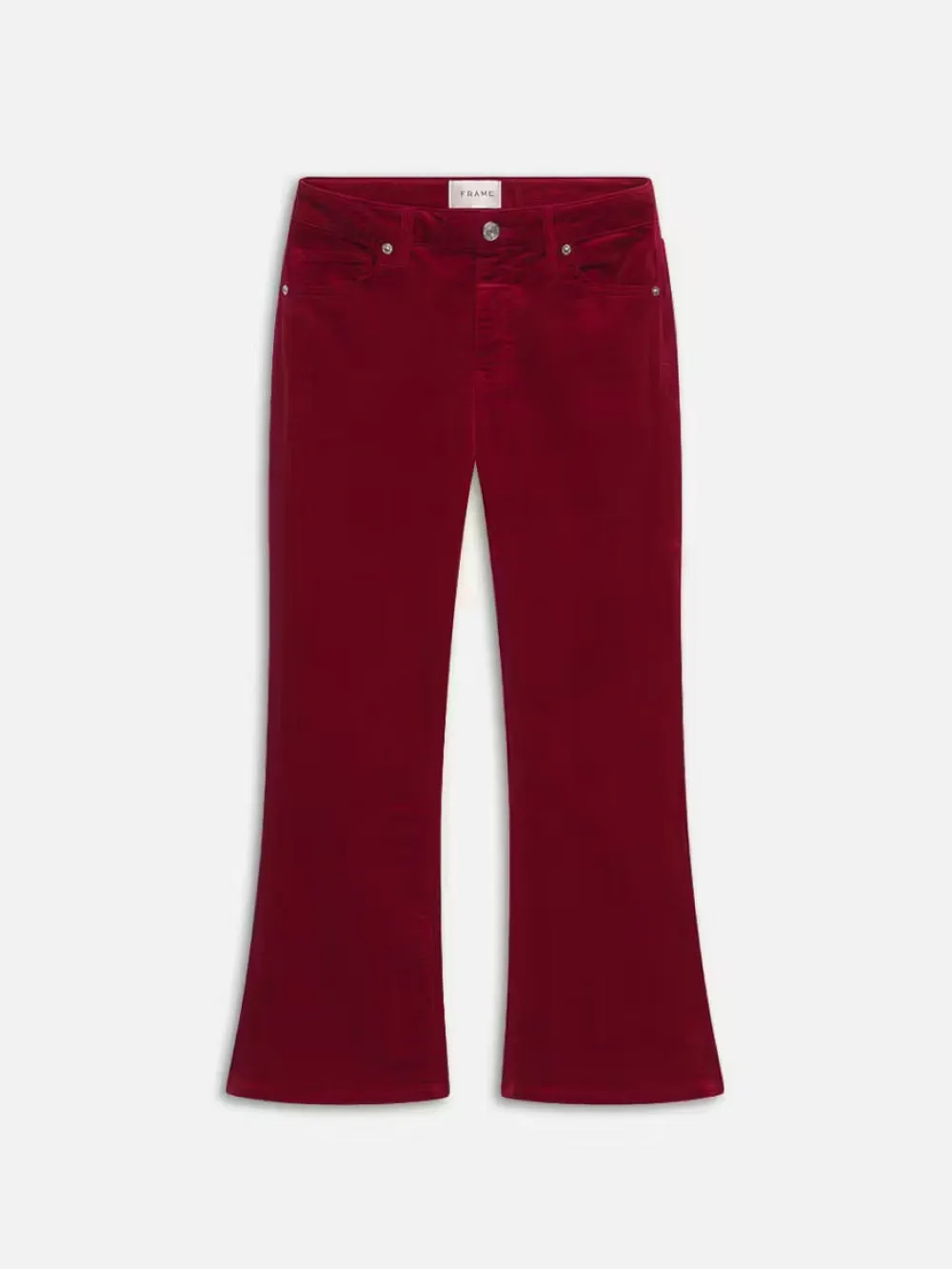 Le Crop Mini Boot Corduroy -- Paprika sold by Frame Denim