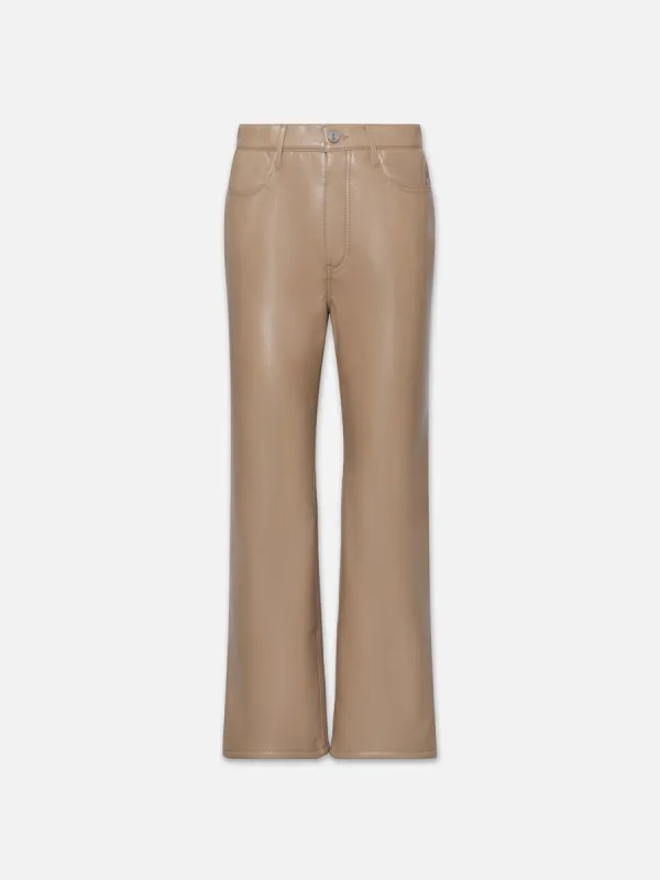 Recycled Leather Le Jane Crop -- Light Camel sold by Frame Denim