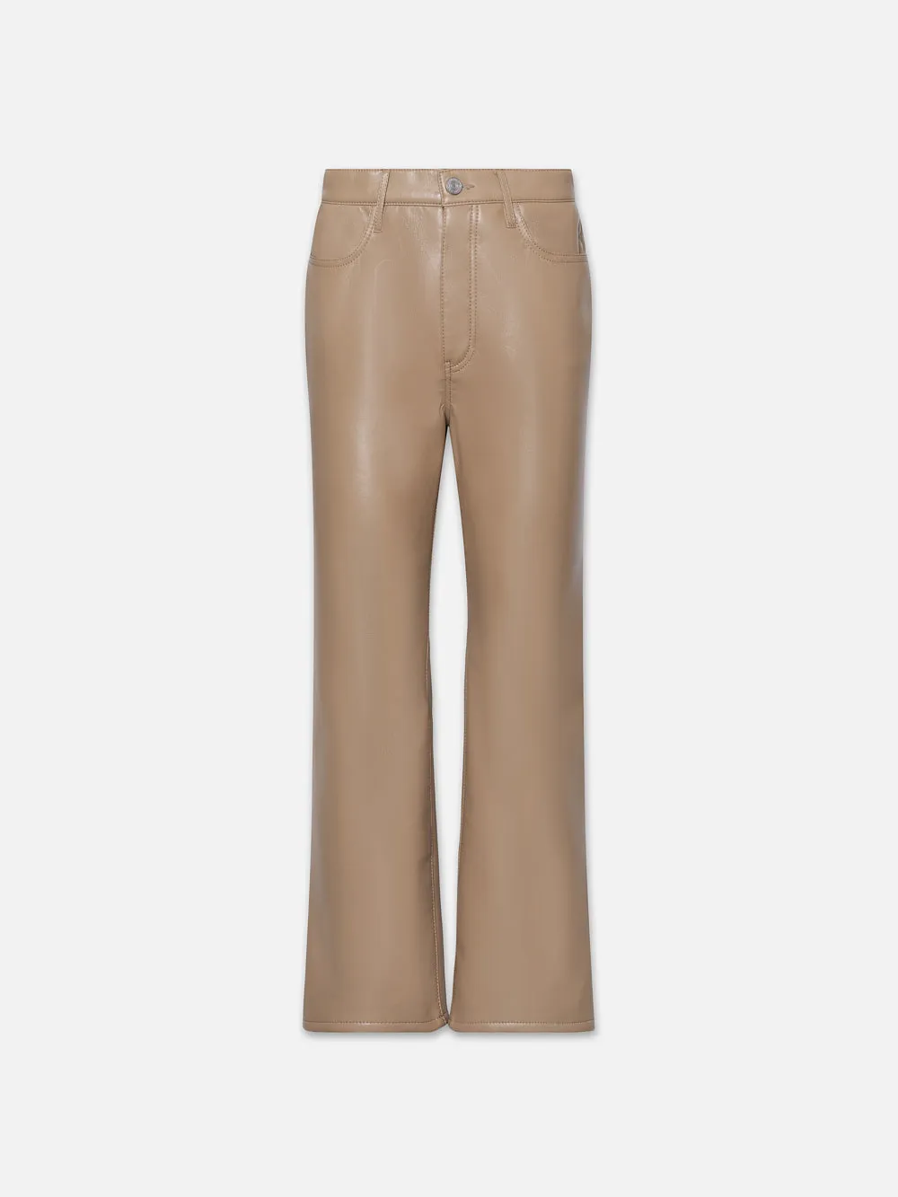 Recycled Leather Le Jane Crop -- Light Camel sold by Frame Denim
