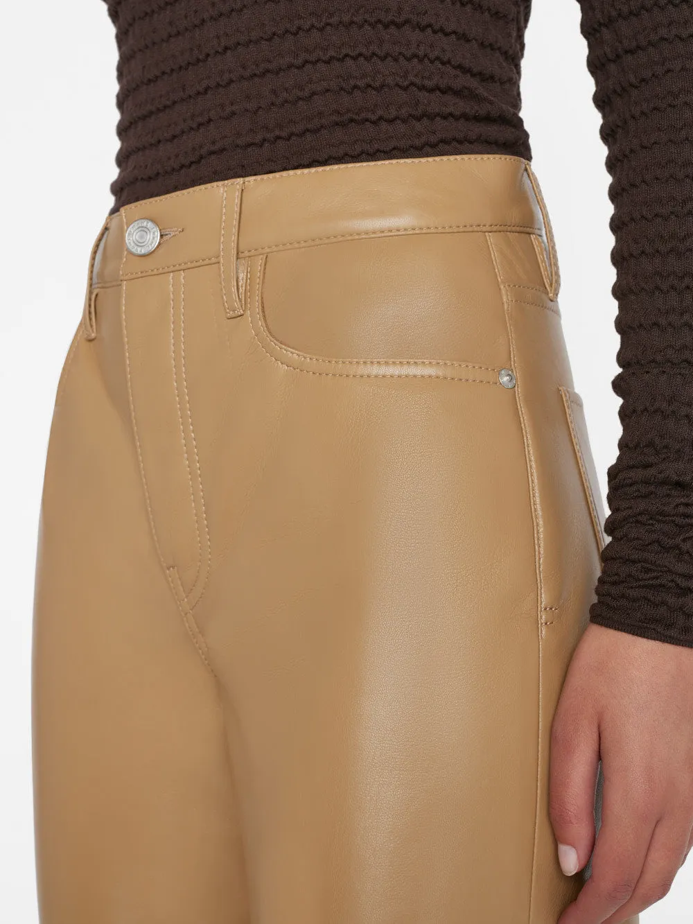 Recycled Leather Le Jane Crop -- Light Camel sold by Frame Denim product image thumbnail 4