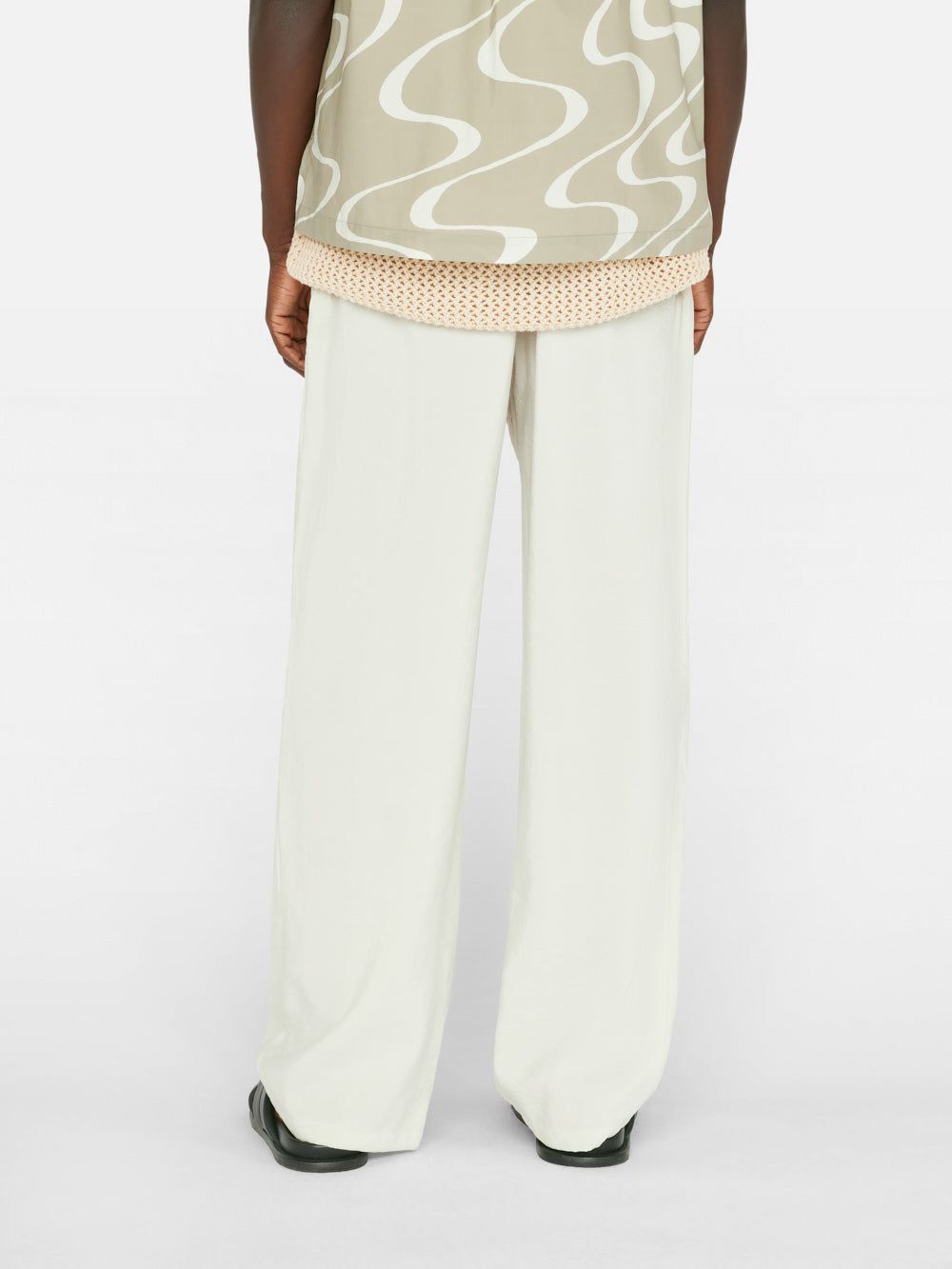 Silk Blend Holiday Pant -- Ecru sold by Frame Denim product image thumbnail 6