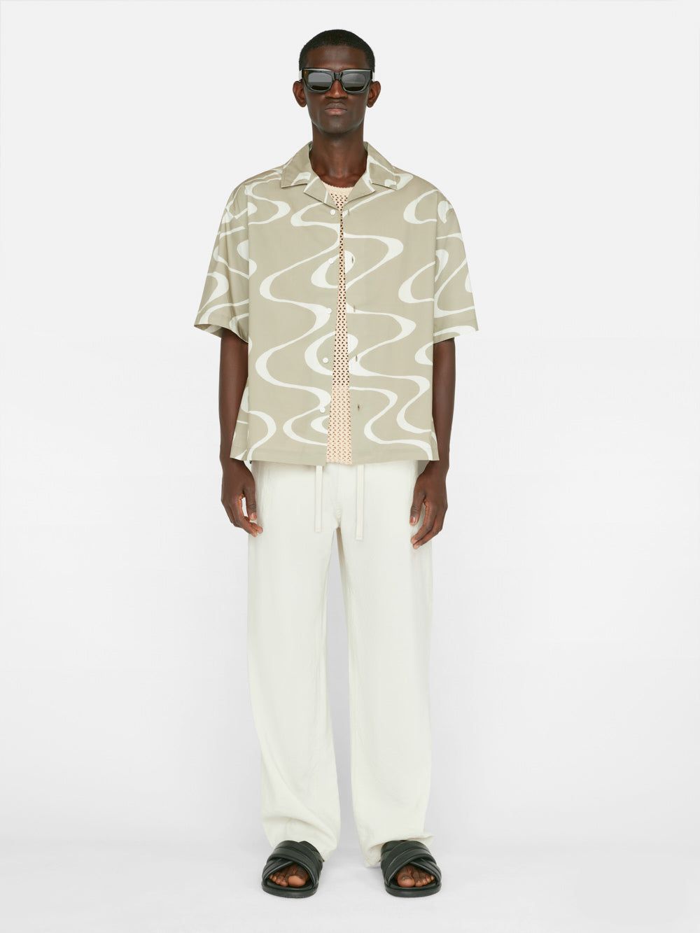 Silk Blend Holiday Pant -- Ecru sold by Frame Denim product image thumbnail 2