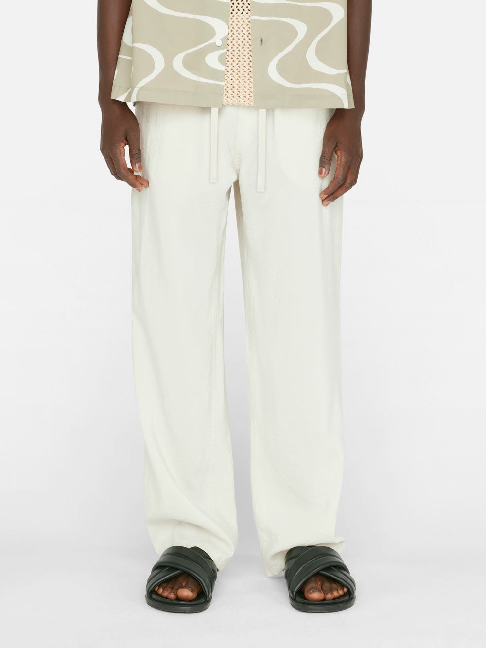 Silk Blend Holiday Pant -- Ecru sold by Frame Denim product image thumbnail 3
