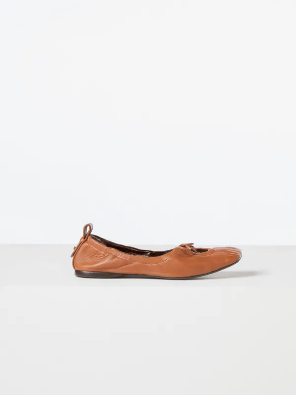Le Sunset Slipper -- Tobacco made by Frame Denim