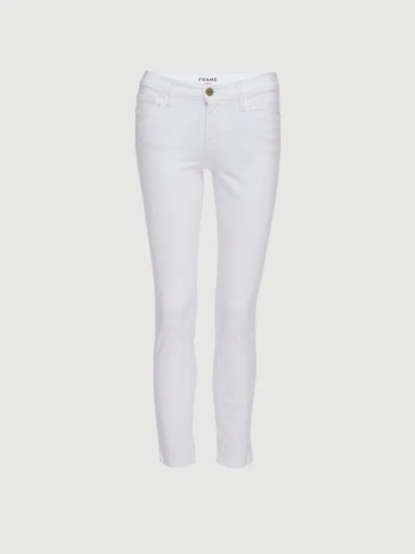 Le Color Crop -- Blanc sold by Frame Denim
