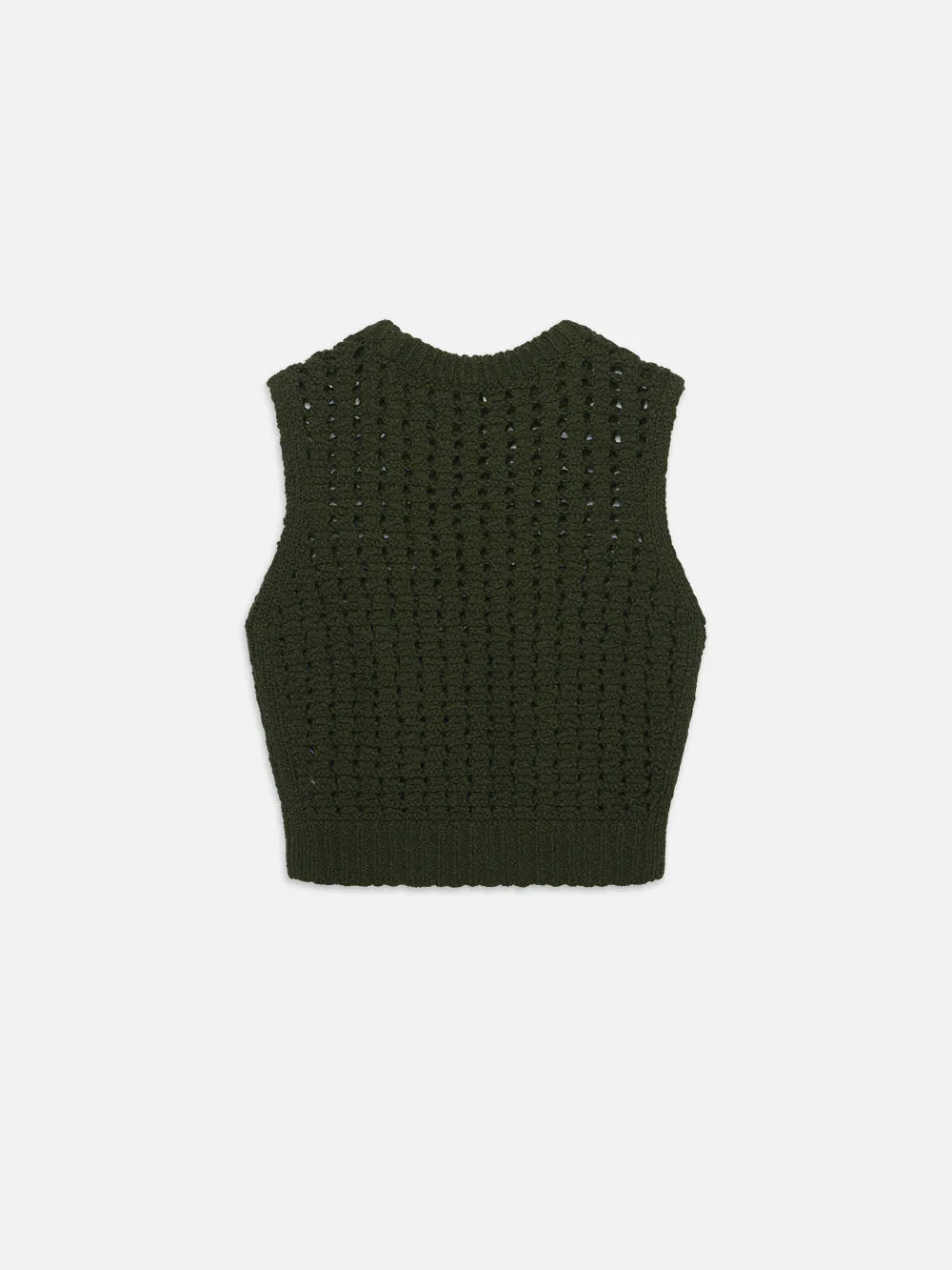 Tape Yarn Sweater Vest -- Military sold by Frame Denim product image thumbnail 4