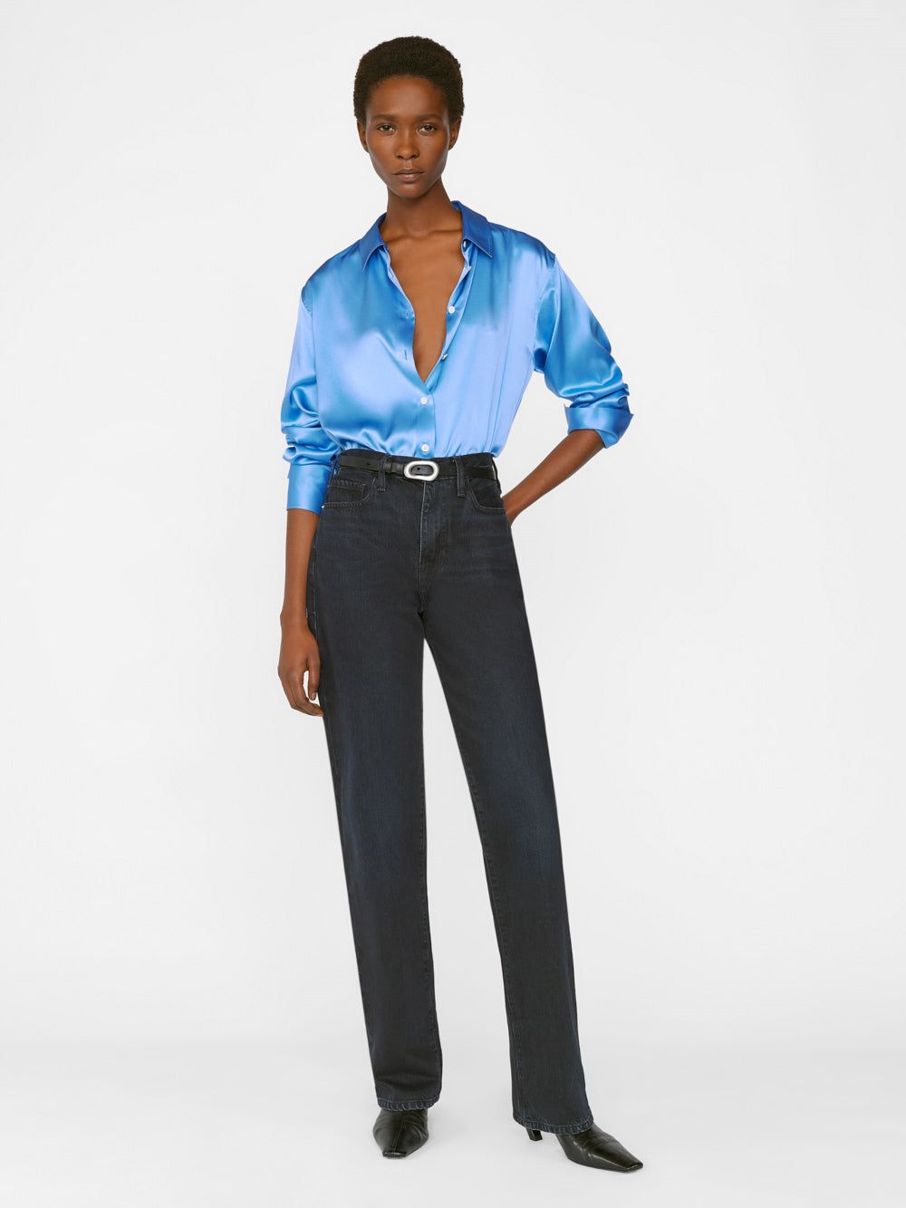 The Standard Shirt -- Cornflower Blue sold by Frame Denim product image thumbnail 2