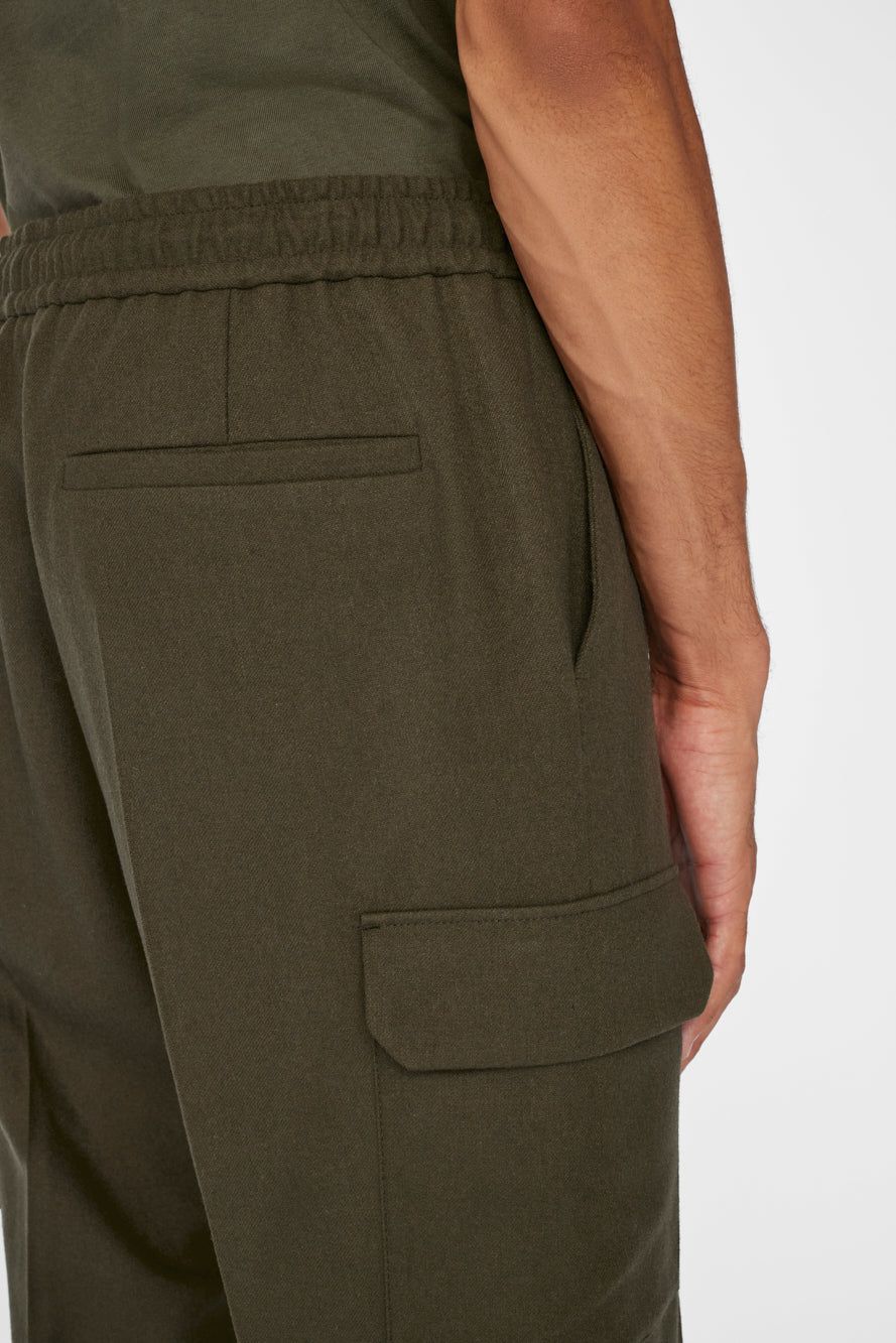 Flannel Travel Cargo -- Olive Green sold by Frame Denim product image thumbnail 4