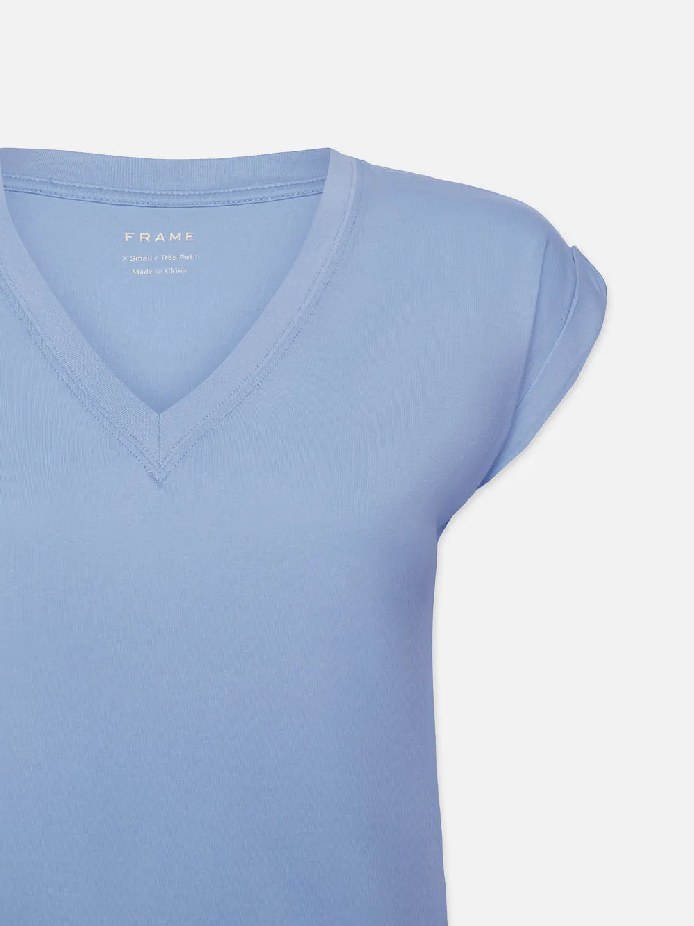 Easy V-Neck Tee -- Light Blue sold by Frame Denim product image thumbnail 2