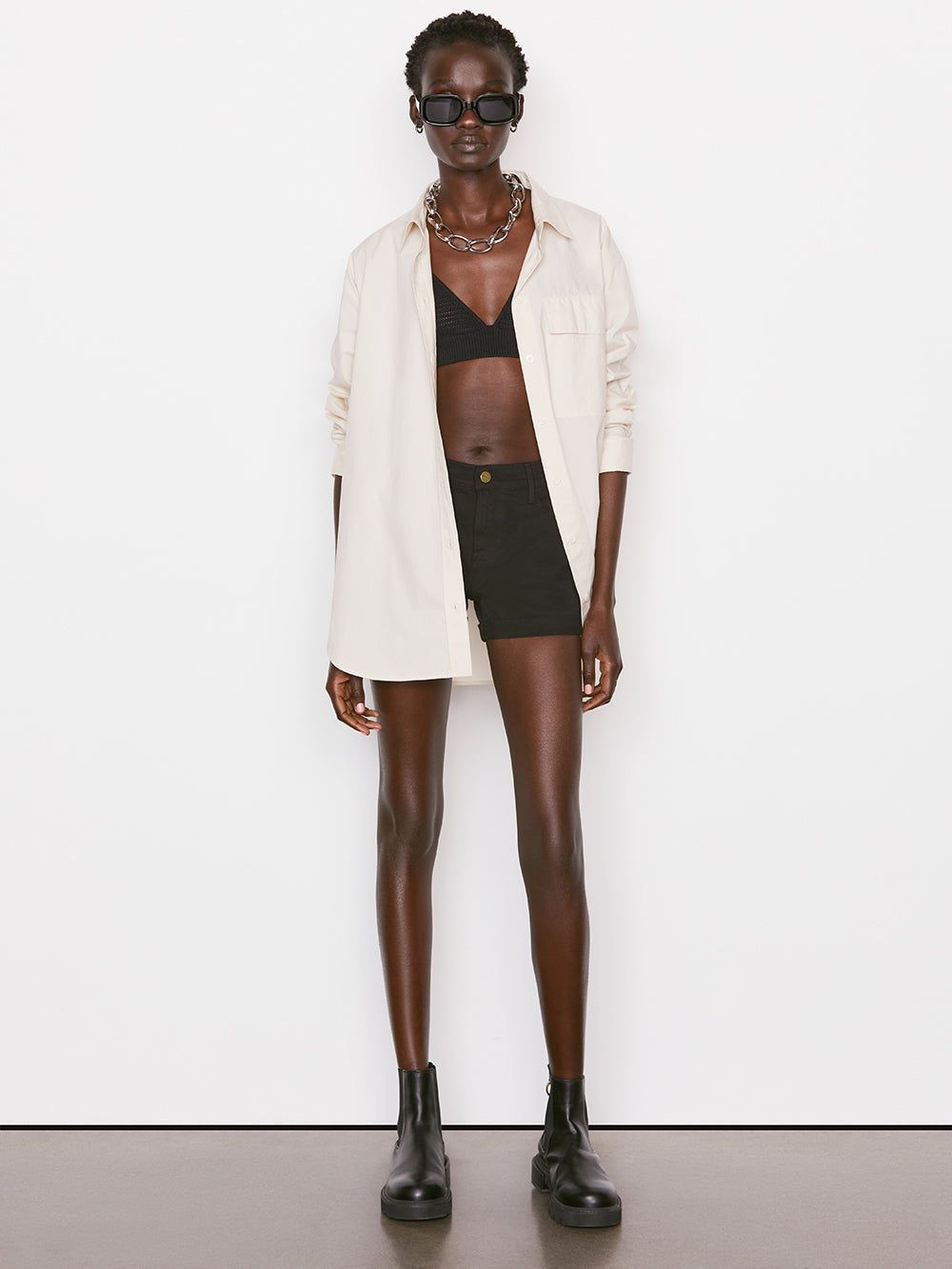 Le Cut Off -- Noir sold by Frame Denim product image thumbnail 4